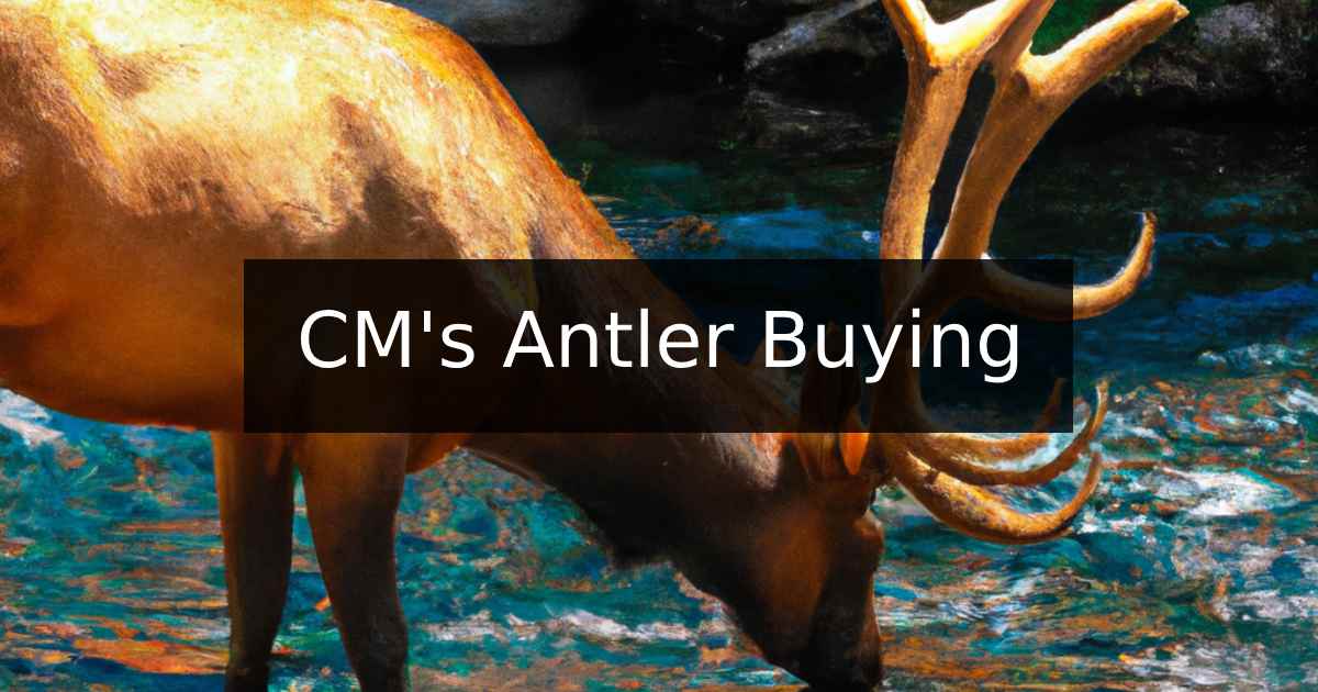 A thumbnail image for CM's Antler Buying